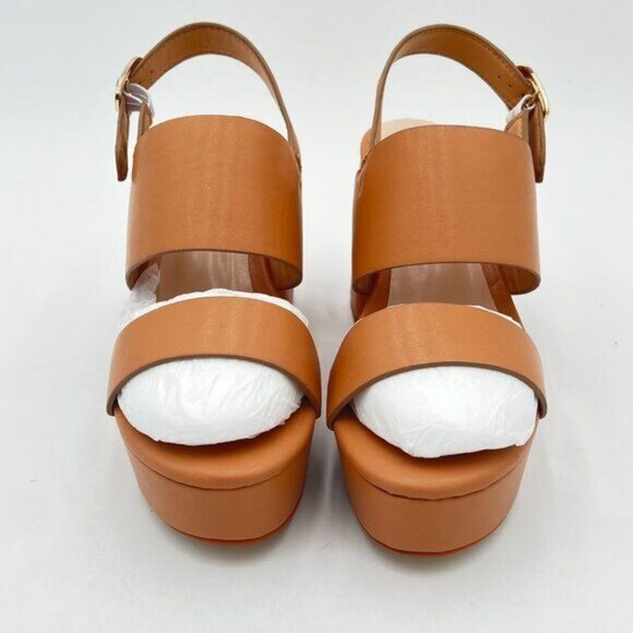 FOWT Women Open Toe Platfrom Sandals Chunky Mid Heel Slingbacks Buckle Wide Band - Picture 2 of 5